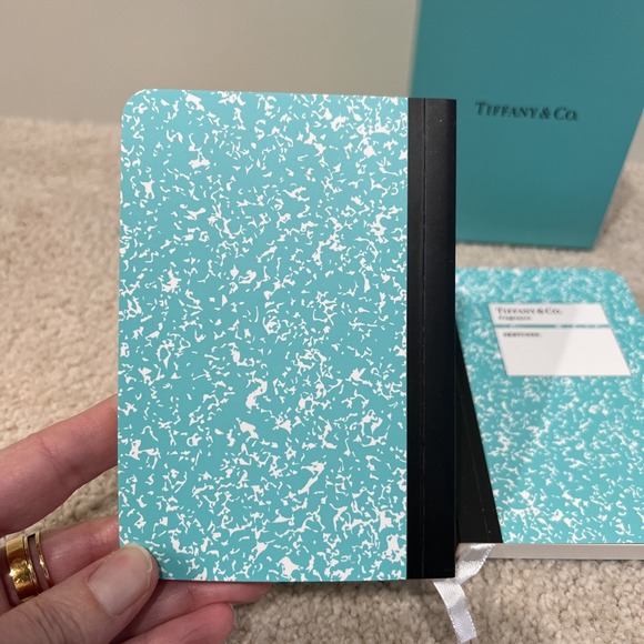 Tiffany & Co. Mini Notebook Set of 3 Case Limited Edition Promo Gift Teal Blue - Picture 3 of 8